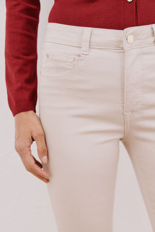 Jeans Skinny Talle Medio con Bolsillos