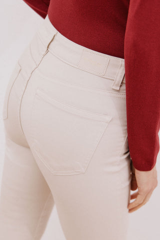 Jeans Skinny Talle Medio con Bolsillos