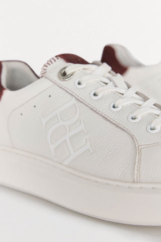 Tenis de Piel con Logo Grabado, Mujer