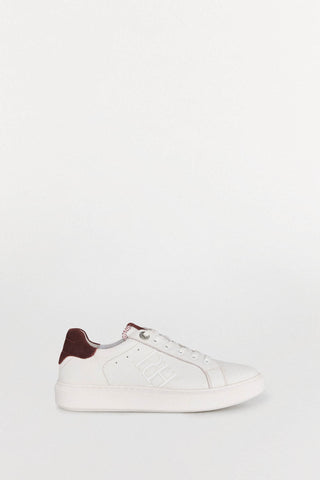 Tenis de Piel con Logo Grabado, Mujer