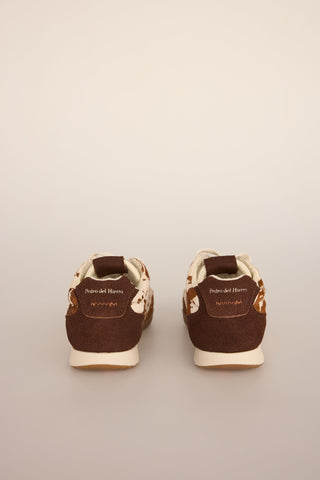 Tenis de Piel con Estampado Animal Print