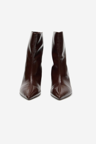 Botín de Tacón con Efecto Charol