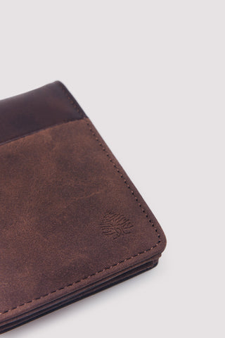 Billetera Efecto Piel con Detalle Logo, Hombre