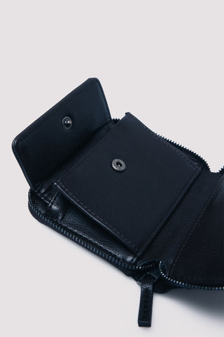 Billetera Efecto Piel con Detalle Logo, Hombre