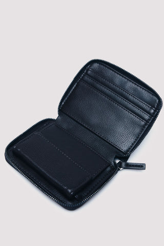 Billetera Efecto Piel con Detalle Logo, Hombre