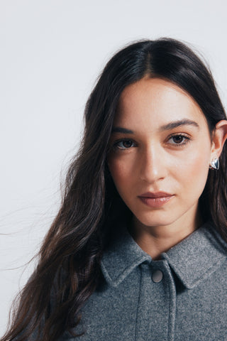 Chaqueta Corta con Bolsillos Delanteros