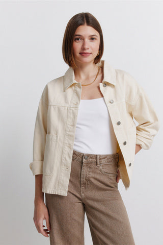5.G.A.Sobrecamisa Denim Cruda.