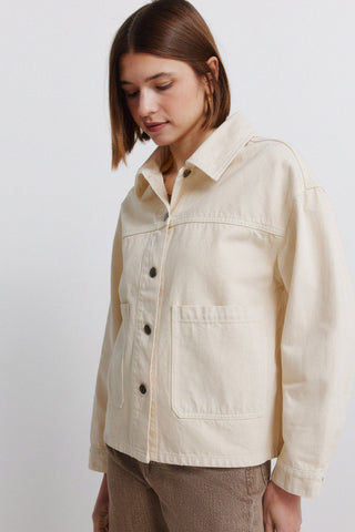 5.G.A.Sobrecamisa Denim Cruda.