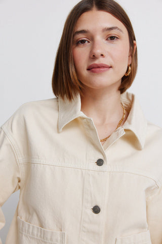 5.G.A.Sobrecamisa Denim Cruda.