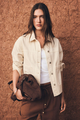 5.G.A.Sobrecamisa Denim Cruda.