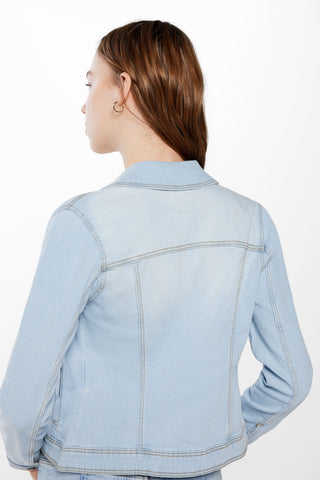 Jacket Denim con Bolsillos