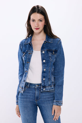 Jacket Denim con Bolsillos