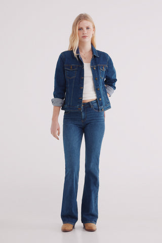 Chaqueta Denim con Bolsillos Delanteros