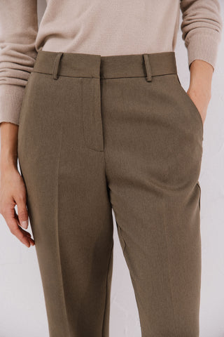 Pantalón Flare Talle Alto con Pinzas