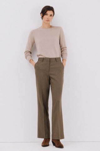 Pantalón Flare Talle Alto con Pinzas