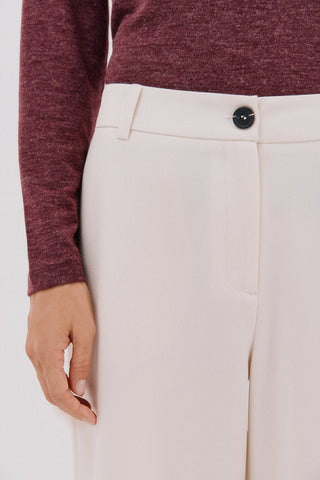 Pantalón Ancho con Cintura Elástica