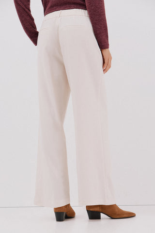 Pantalón Ancho con Cintura Elástica