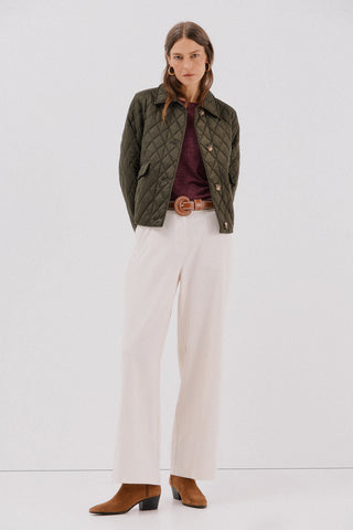 Pantalón Ancho con Cintura Elástica