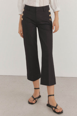 Jeans Wide Leg con Detalle Botones
