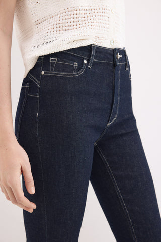 E Denim Flare Crop.