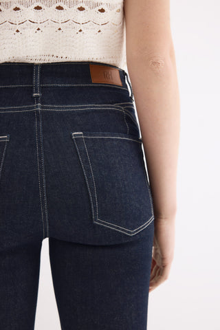 E Denim Flare Crop.