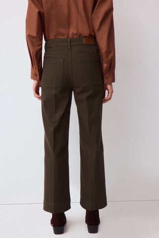 Jeans Wide Leg Capri.