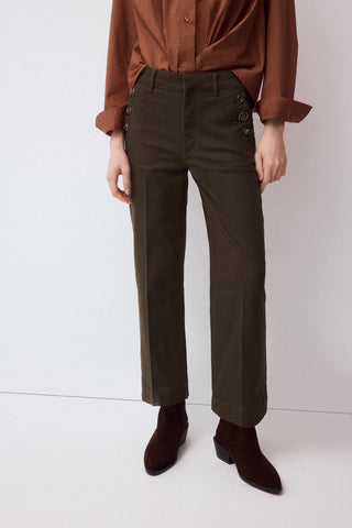 Jeans Wide Leg Capri.