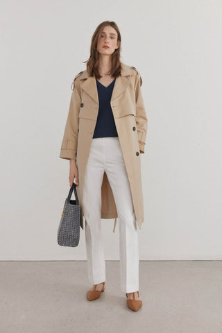 Jeans Flare con Detalle de Botones