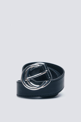 Cinturón con Hebilla Doble Metálica, Mujer