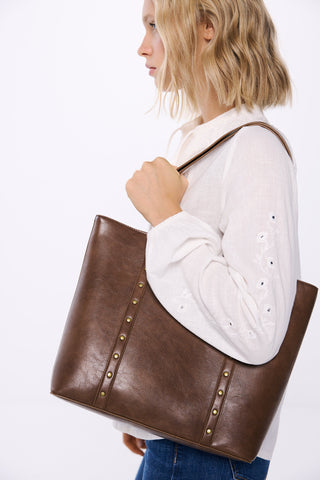 Bolso Shopper con Tachas