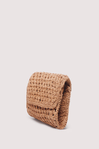 Bolso de Hombro con Tejido Rafia