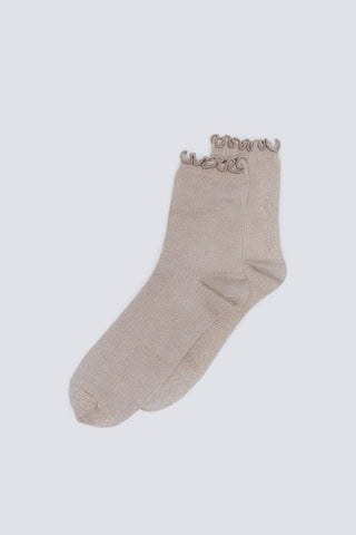 Medias de Canalé con Detalle de Lúrex