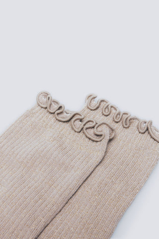 Medias de Canalé con Detalle de Lúrex