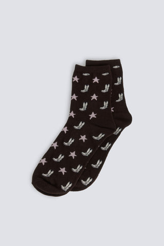 3.Gym.B.Cl Negro Cowboy Star Botas.