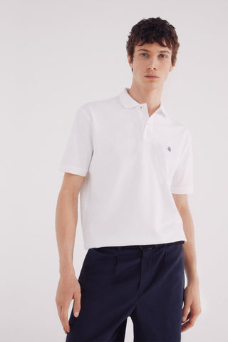 Polo Manga Corta con Logo Bordado