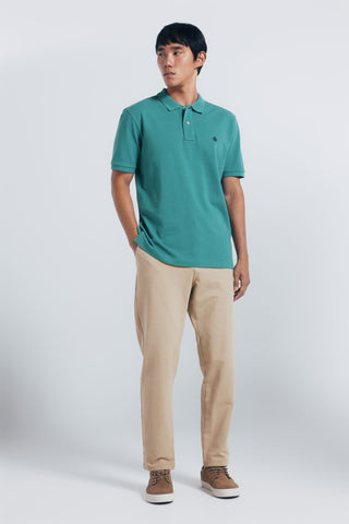 Polo Manga Corta con Logo Bordado