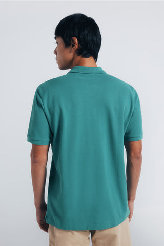 Polo Manga Corta con Logo Bordado