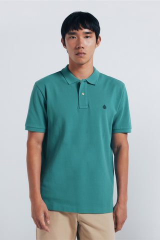 Polo Manga Corta con Logo Bordado