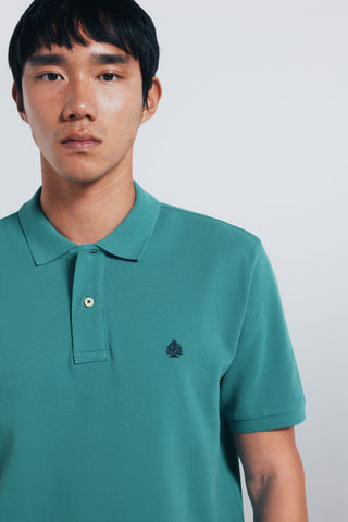 Polo Manga Corta con Logo Bordado
