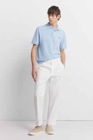 Polo Regular Fit Logo Bordado de Algodón