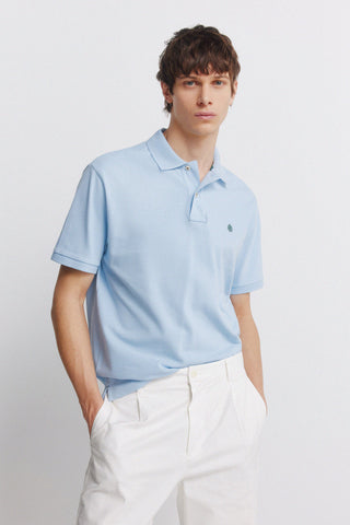 Polo Regular Fit Logo Bordado de Algodón