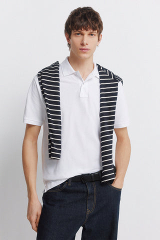Polo Regular Fit Logo Bordado de Algodón