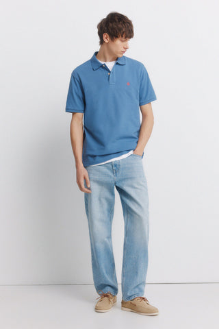 Regular Fit Polo Shirt with Embroidered Logo