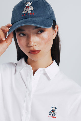 Gorra con Gráfico Oso Bordado