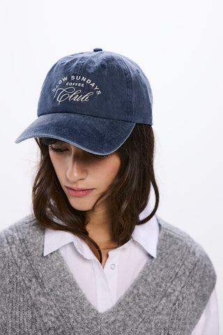 Gorra con Texto Bordado Slow Sundays