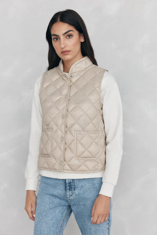 Chaleco Acolchado Cuello Alto