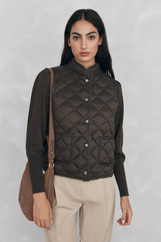 Chaleco Acolchado Cuello Alto