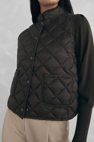 Chaleco Acolchado Cuello Alto