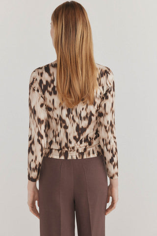 Blusa Manga Larga con Estampado