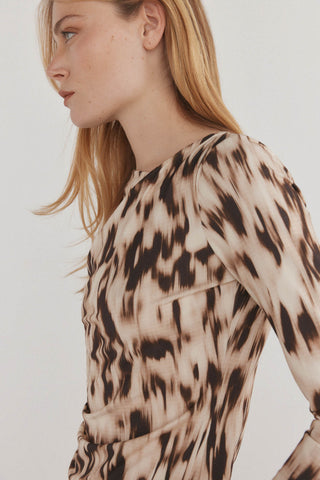 Blusa Manga Larga con Estampado